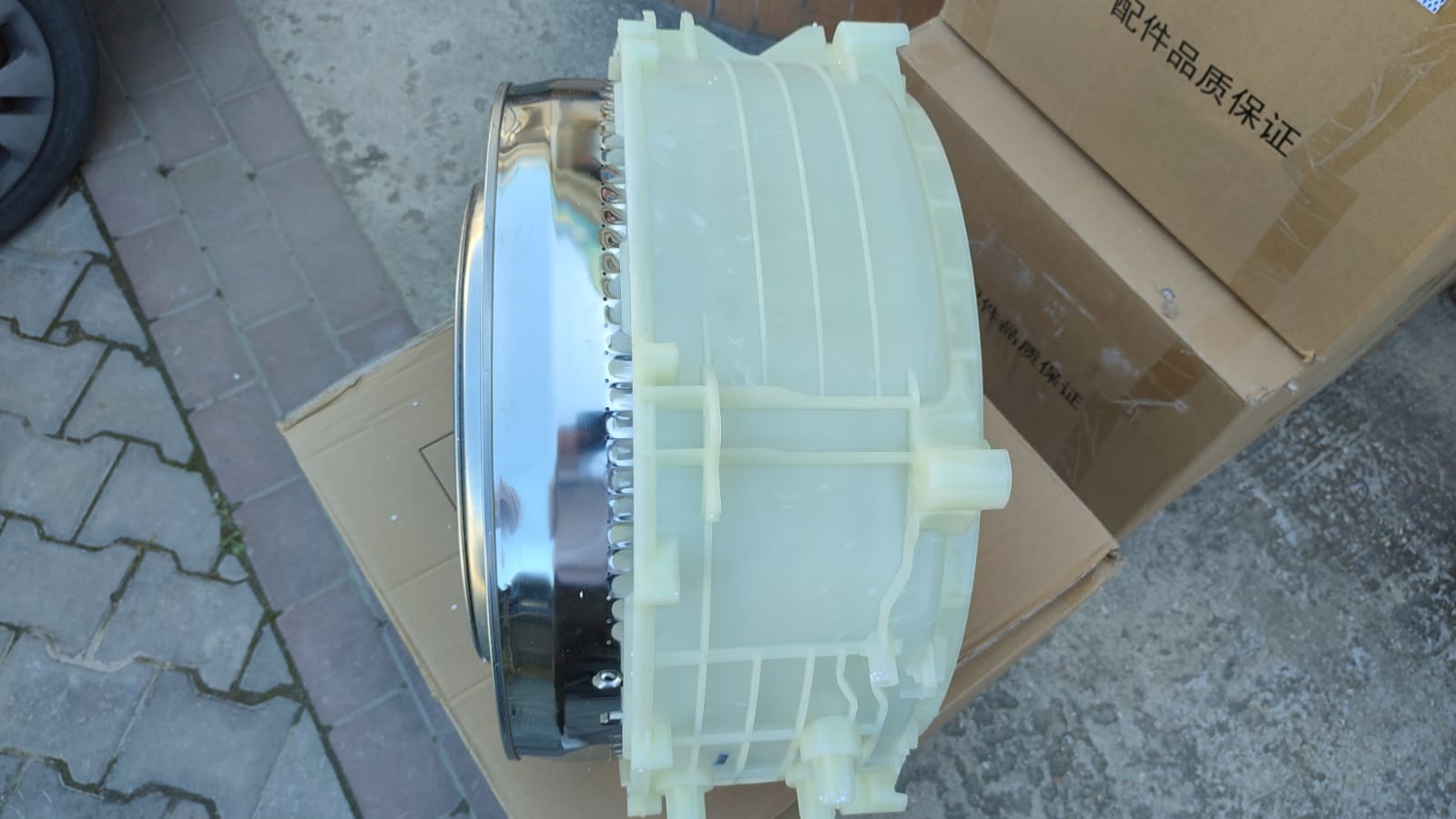 Купить Задний полубак с барабаном в сборе стиральной машины HWD80-BP14979 / HWD80-BP14979S , оригинал Haier 0020813019L - цены в Севастополе