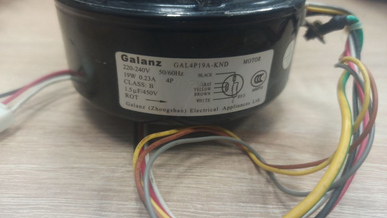 Купить Б/У Мотор внутреннего блока кондиционера West GAS1204 / GALANZ GAL4P19A-KND, 220-240V, 50/60Hz, 19W, 0.23A - цены в Севастополе